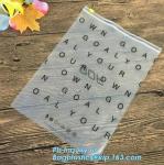 PET LD PE plastic pouch Slider zipper bag, Slider Zipper PVC Bag For Stationary,