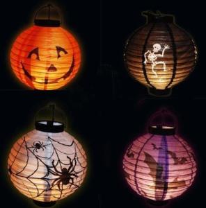 Quality Halloween Paper Lanterns promotion gift wholesale
