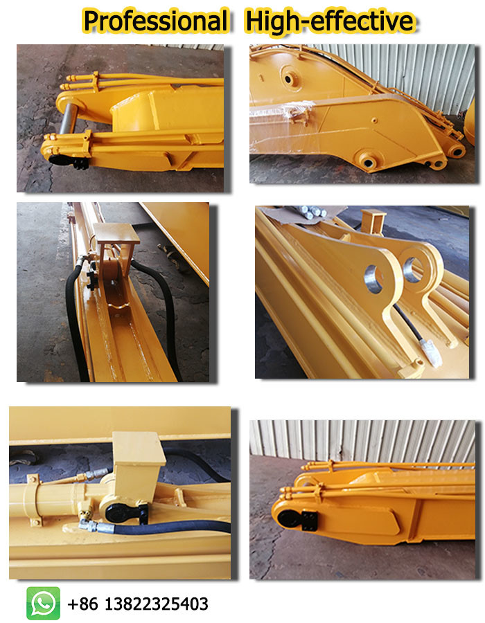 Customized Color Excavator Long Reach Boom 24m For Dredging Or Digging Sand