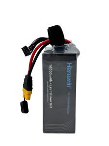 Quality 16000mAh 12S 45.6V 25C LiHv Pouch Cell Battery Soft Pack Herewin UAV Battery wholesale