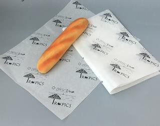 20-60gsm Food Wrapping Paper , Non Toxic Wrap Burger Wax Paper