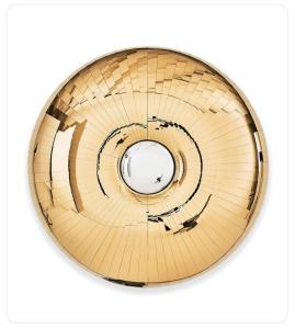 Quality High-Tech Vacuum Electroplated Gold Wall Wine Cabinet Restaurant Villa Accent wholesale