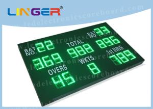 Quality Inside Led Cricket Scoreboard Green Color High Resolution 1000mm*1600mm*90mm wholesale