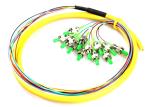 Multimode FTTH Fiber Optic Cable , FC / APC 12 Core Optical Fiber Cable