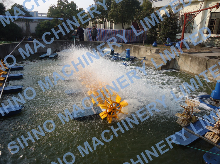 13 Impeller Multi-impellers aerator,Long Arm Diesel Engine Paddle Wheel Aerator