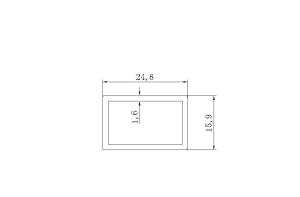 Quality 16*25mm Aluminum profiles Commercial props ,display and exhibit appliances design wholesale