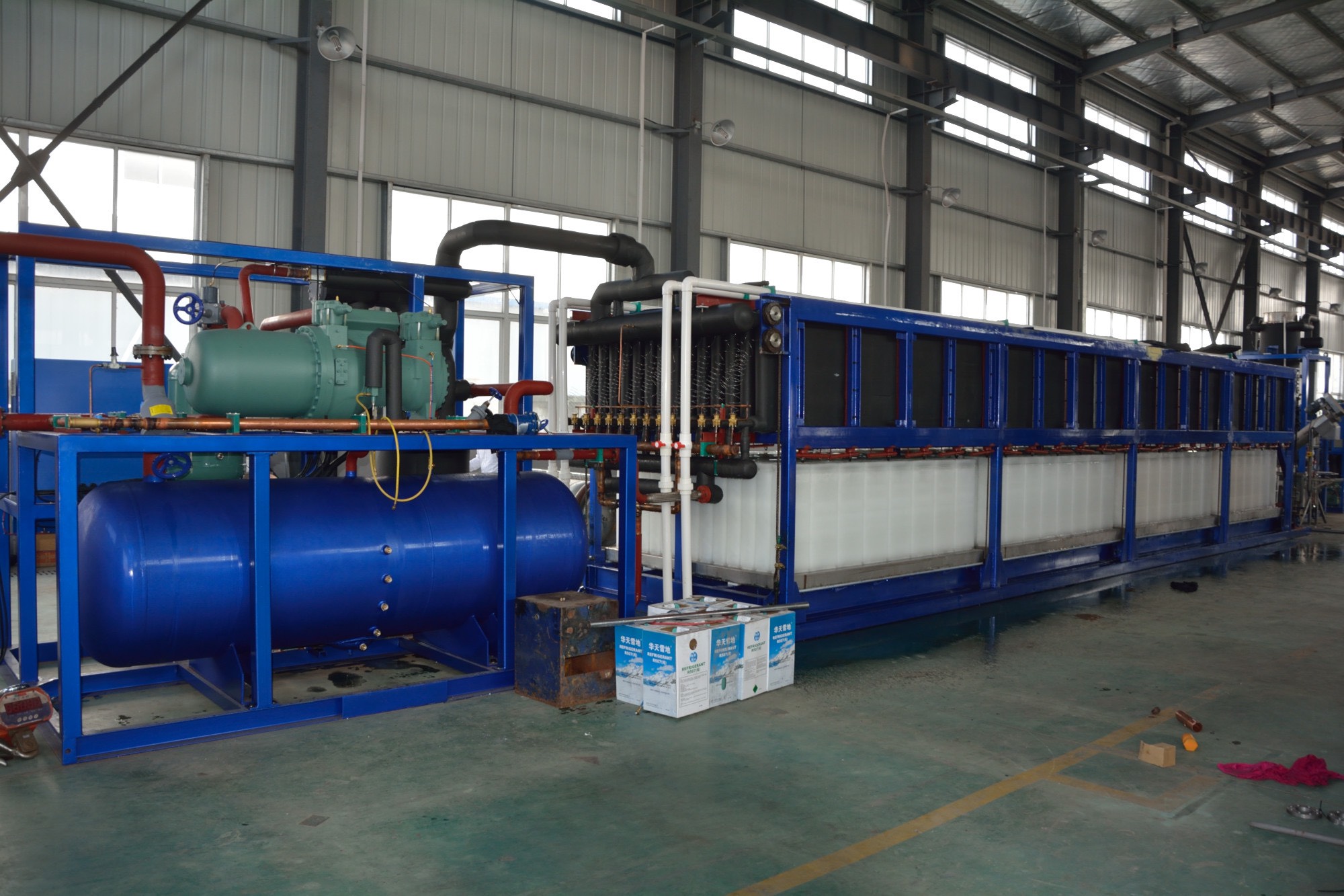 Automatic 20 ton San Luong Ice Block Machine with Direct Cooling by Focusun in Giang