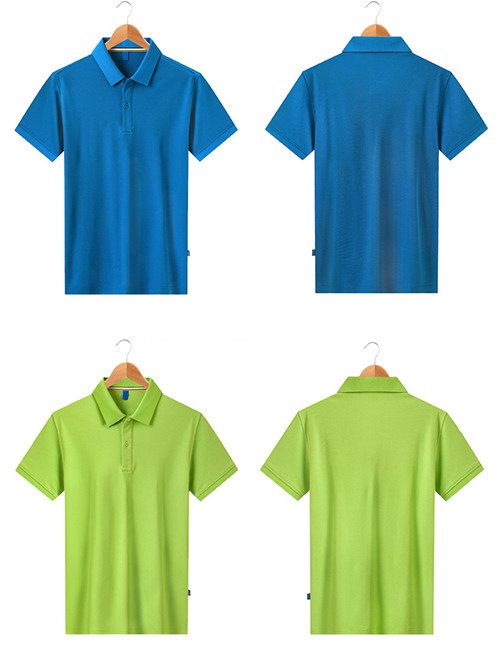 Summer Short Sleeved 65% Cotton Business Work Polo Shirts For Men And Women