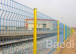 Railway Vinyl Coated Wire Mesh Fence With Low Carbon Steel / Powder Spray