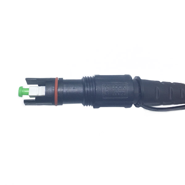 IP SC Simplex Harsh Environment Cable Dust Cap To SC Connector 5.0mm Cable Diameter