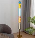 Designer Colored Pendant Lamps LED Stained Glass Pendant Light Bar Shop