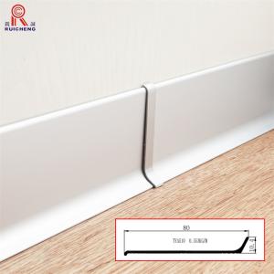 Quality 6063 Aluminum Skirting Board Anticorrosion 8.5mm Height OEM Available wholesale
