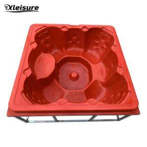 Quality 8-person all-seater square hot tub mould for wood-fired hot tub, hot tub with wood burner, hot tub with a stove bathtub wholesale