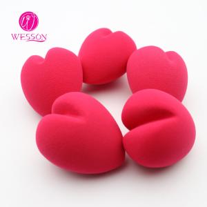 Quality Private Label Latex Free Heart shaped Makeup Blender Sponge Puff wholesale