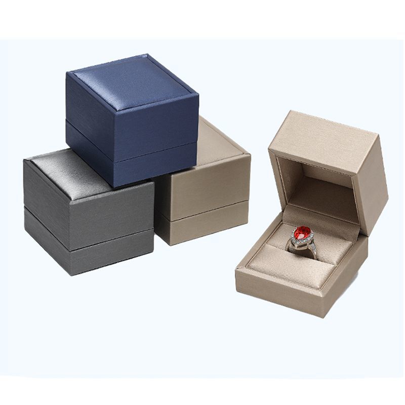 PU Material Jewelry Paper Box Ring Earrings Bracelet Necklace Packaging Box