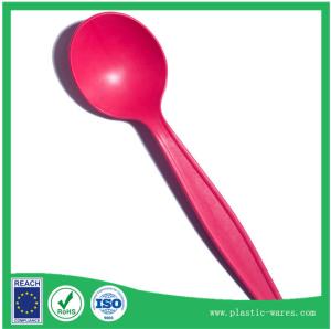 Quality Red color biodegradable corn starch spoons wholesale