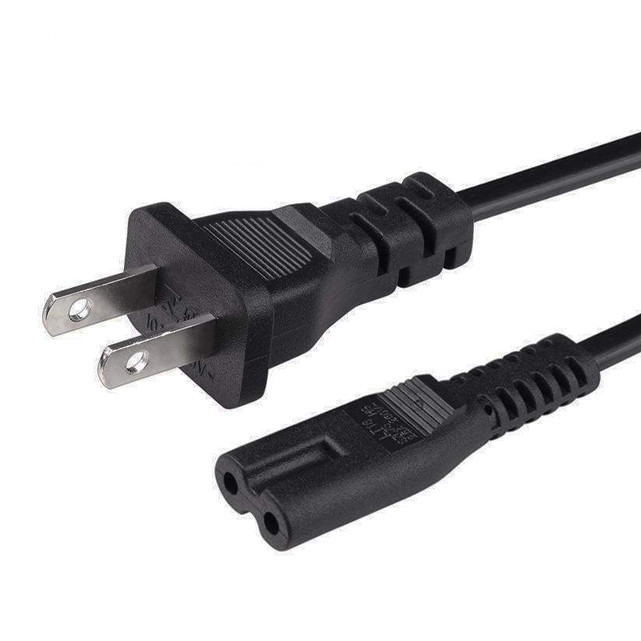 2 Prong UL Power Cord 0.8m 1.2m 1.5m IEC 60320 C13 Connectors