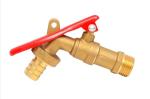 Farming Industries 90 Degree Brass Bibcock Valve Outdoor Lockable Hose Tap