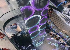 Quality Wall Mounted Transparent Glass LED Display Indoor 256x128 Dots wholesale