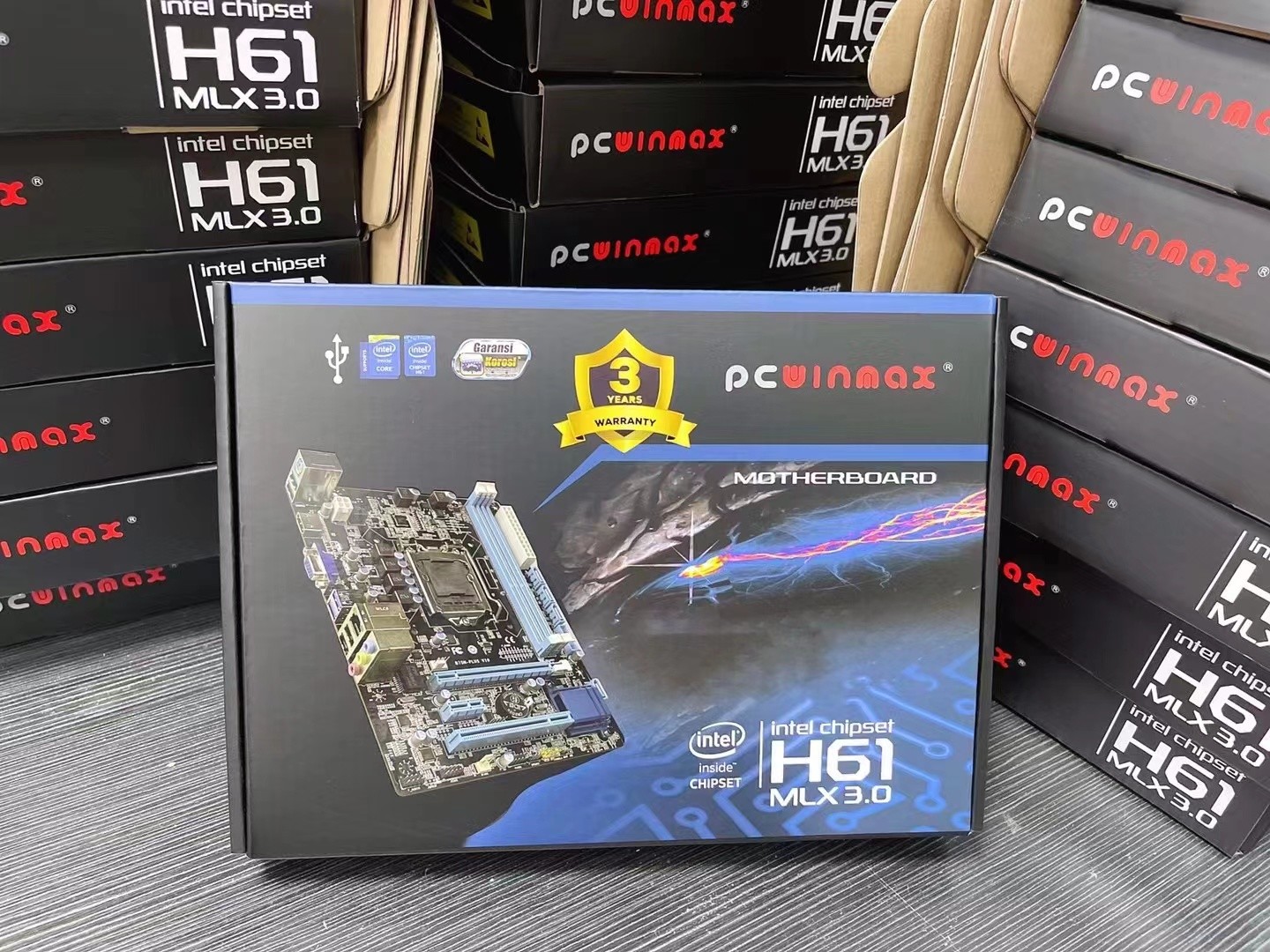 PCWINMAX H61 Intel PC Motherboard Socket LGA1155 DDR4 DDR3