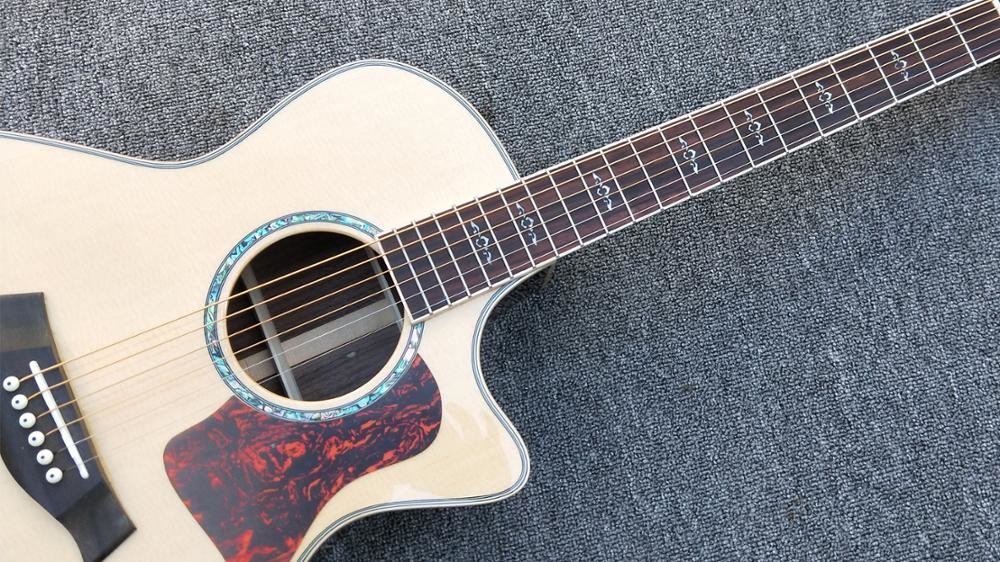 Cutaway 814 Classical acoustic guitar / 2018 Factory custom Log color Solid spruce top Acoustic Guitar