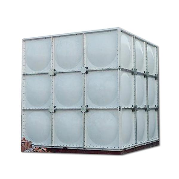 Sectional GRP Water Tank Non Leakage High Performance U Channel Steel Base