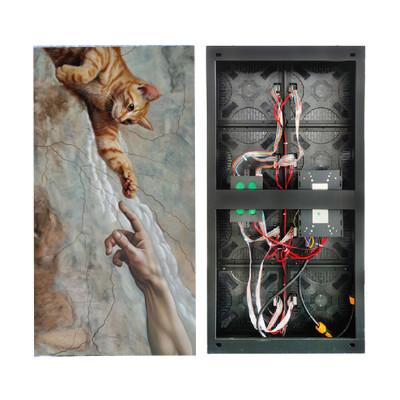 P2.6 Indoor Fixed LED Display SMD2020 500x1000 mm Cabinet For Advertising Video