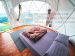 Star Gazing Geodesic Dome house Transparent PVC Coated Polyester Fabric