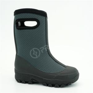 Quality Black 32EU Neoprene Waterproof Rain Boots For Kids Warm wholesale