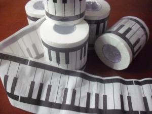 Quality black and white keyboard bathroom tissue roll wholesale