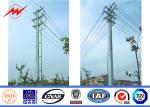 ISO 12m 3mm Thickness Galvanized Steel Pole For Tranmission Line