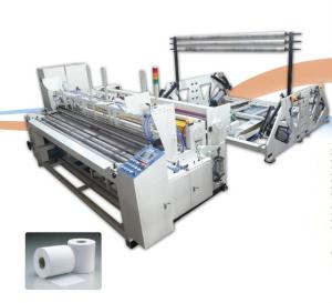 Quality SIEMENS PLC Toilet Paper Production Line , Toilet Paper Rewinding Machine 250m/ Min High Speed wholesale
