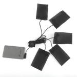 7.4V 5V Battery Heated Pad For Clothing With Smart Temperature Control Switch