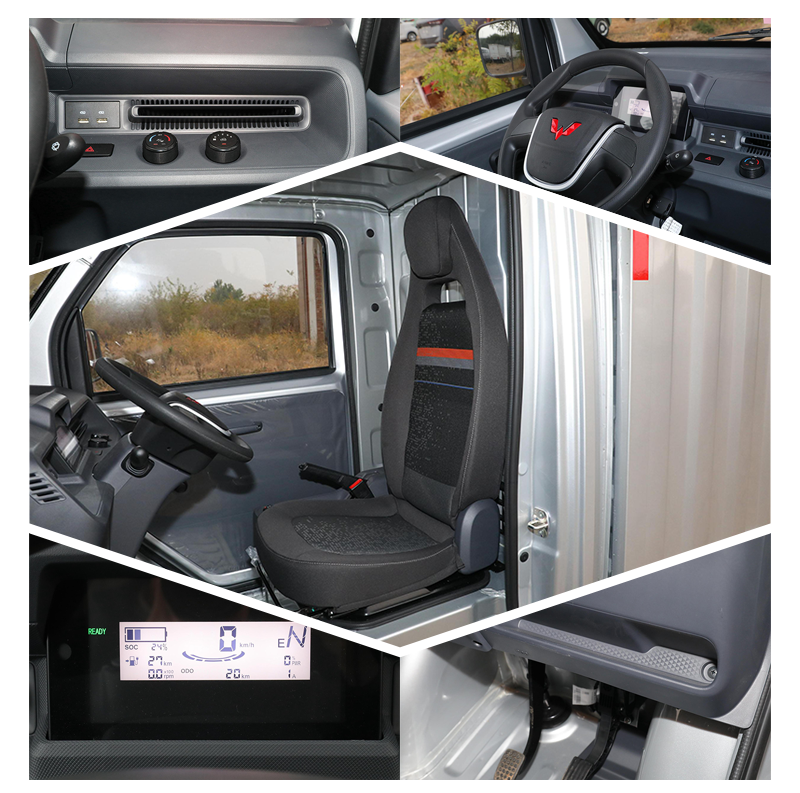 2-Door 1-Seater E10 Wuling Electric Van 41Ps 8" LCD Touch Screen
