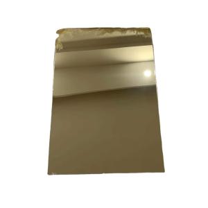 China Light Gold Plexiglass Mirror Cast Acrylic Plastic Sheets 1220x2440mm 1mm Thick on sale