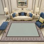 Chinese Style Ancient Classic Crystal Velvet Floor Carpets For Sofa Living Room