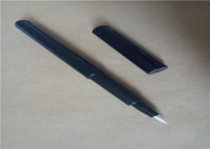 Quality Simple Style Felt Tip Eyeliner With Steel Ball , Black Pencil Eyeliner Plastic Material wholesale
