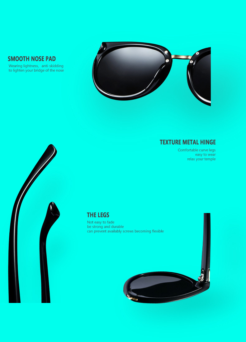 Women Driving Mirrors Vintage PC Sunglasses Reflective Flat Lens Sun Glasses UV400