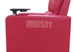 Modern Red Leather Home Theater Seating Electric Recliner Lounge Sofa