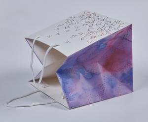 Quality OEM UV Coating Kraft Offset Printed Paper Shopping Bags wholesale