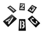 Chemical Resistant And Flexible PVC Stencils For Public 90 Letters 30 Numbers 3