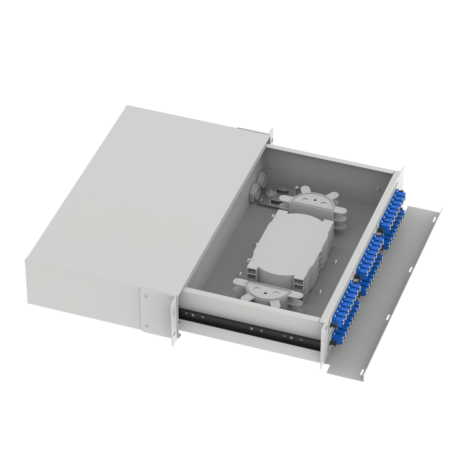 5 LC Type 2U 96 Port Optic Fiber Distribution Patchpanel for FTTX Connector Type LC