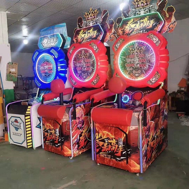 Electronic Big Arcade Punching Machine Dynamic Game OEM