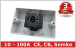 European Outdoor Rotary Disconnect Switch , Lockable 3 Position Rotary Switch