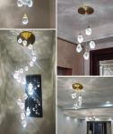 Modern diamond crystal pendant lights living dining room bedroom kitchen indoor