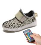 Skate Boys Remote Control LED Shoes USB Charging For Kids Girls Sneakers