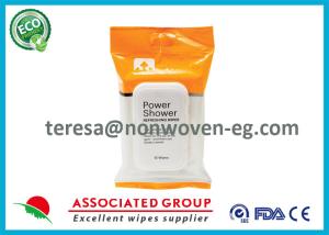 Quality Face Wet Ones Power Shower Wipes , Antibacterial Hand Wipes For Babies wholesale