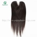 U-part Lace top closure 4''x4''brazilian virgin hair natural color 10''-24''L