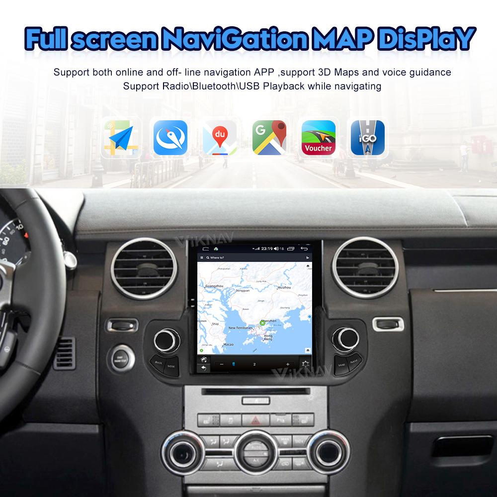 Gps Navigation Android 10 Car Audio For Land Rover Discovery 4 2009-2016