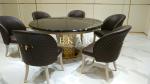 European Upholstered Wooden Leather Dining Chair W002D5